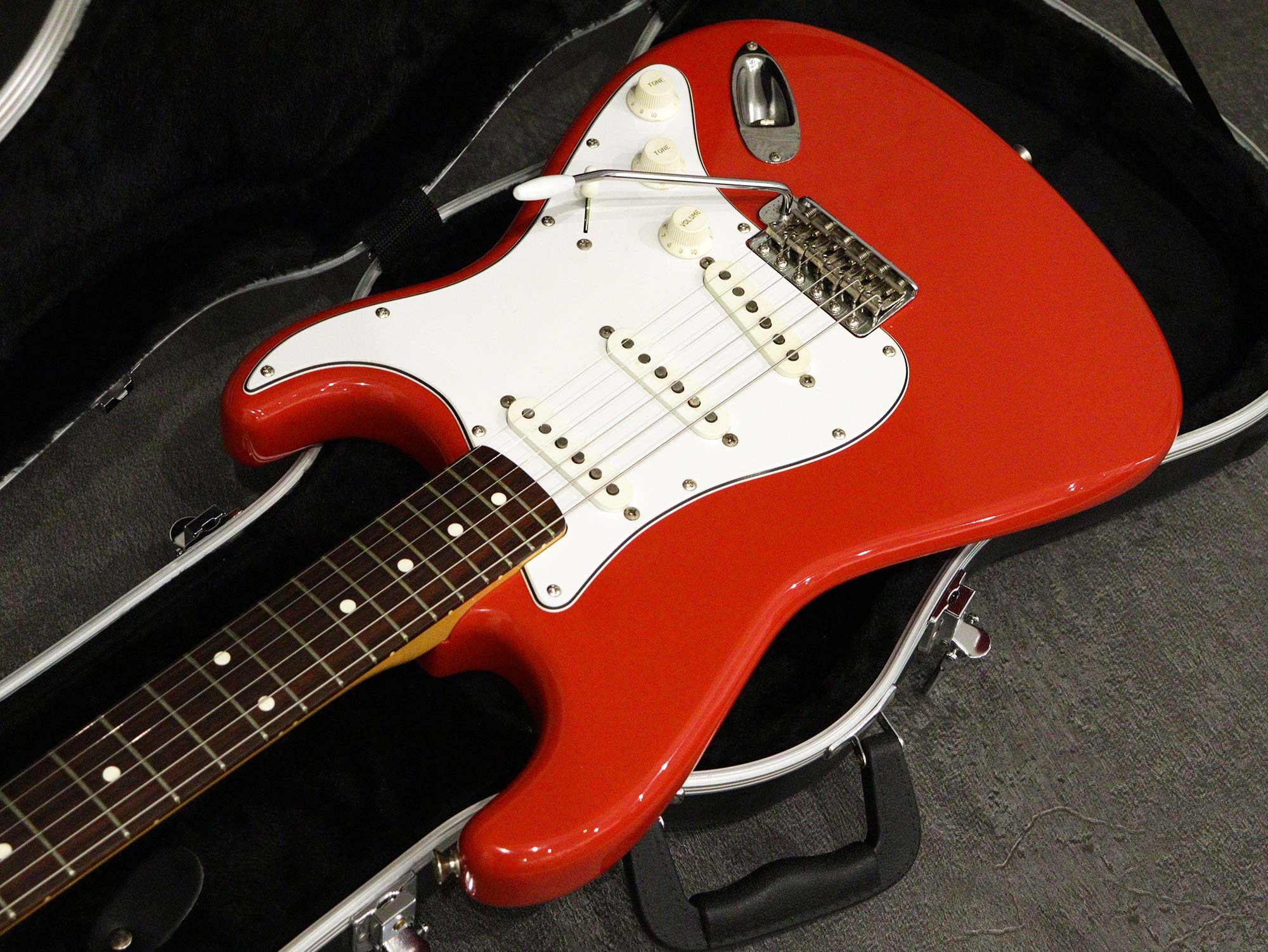 Fender Japan 1983 ST62-65 JV Serial Fiesta Red Refinish